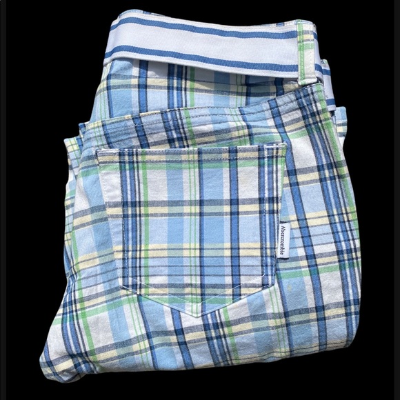 RARE Y2K LOW RISE ANKLE LENGTH PLAID TROUSERS CLASSIC PLAID PANTS ⭐️⭐️⭐️⭐️⭐️ - Picture 7 of 11